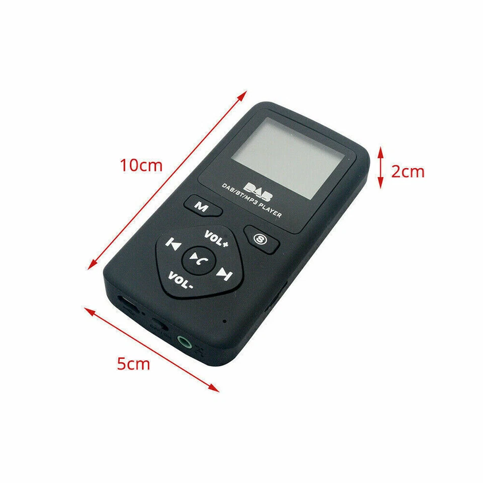 Tragbare DAB FM Digital Radio Bluetooth 4.0 Personal Pocket Mini Kopfhörer MP3 - Bild 4 von 4