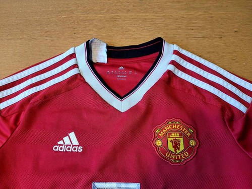 Adidas Manchester United SHIRT TRIKOT JERSY CAMISETA MAGLIA size 9-10 - Picture 4 of 4
