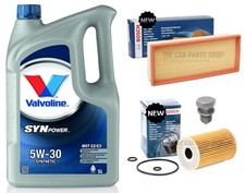 BOSCH SERVICE KIT FOR AUDI A4 MK4 B8 5L VALVOLINE 5W-30 & BOSCH OIL AIR KIT