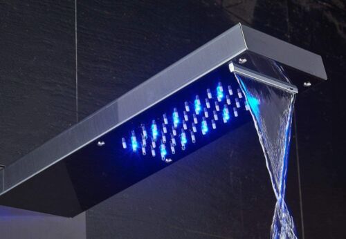Rain&Waterfall LED Shower Panel Tower Stainless Steel Massage Body Jets System - Picture 11 of 149