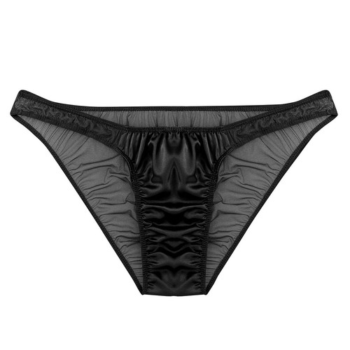 Men's Sissy Floral Lace Bulge Pouch Bikini Briefs Panties Lingerie Underwear - Picture 95 of 142