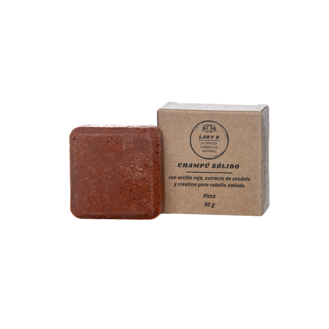 Champú sólido natural Pitta sándalo pelo dañado 50 g de Lady Z Cosmética