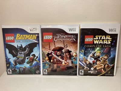 Nintendo Wii LEGO Games Batman, Pirates Of The Caribbean, Star Wars  883929020720|