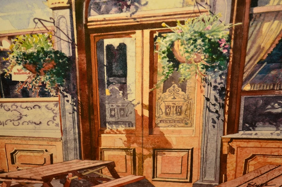 ELYSE COHEN Original Vintage Gloucester Arms Pub Cityscape Artist Proof Giclee - Image 4 of 4