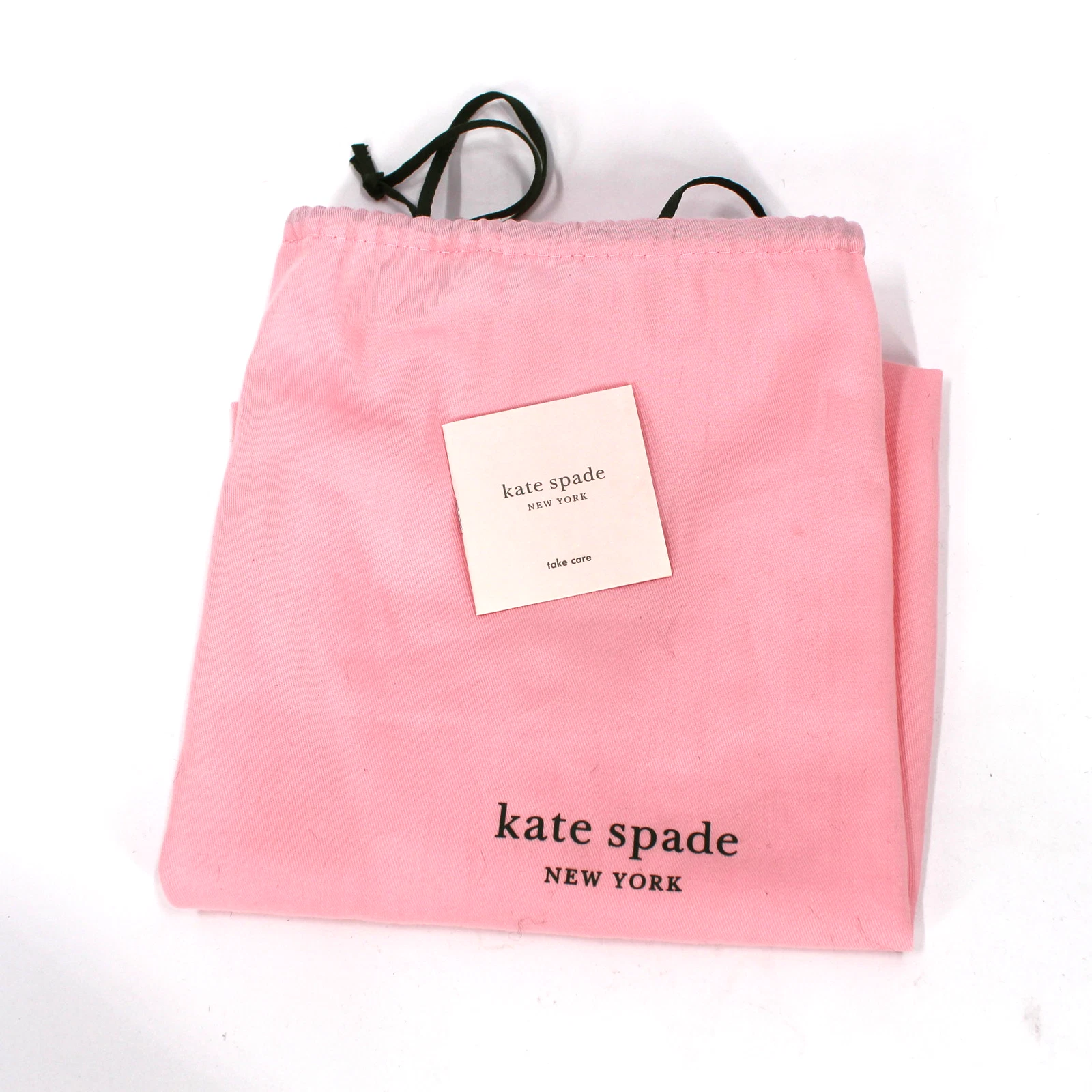 Borsa Kate Spade Betty Swag nera pelliccia sintetica manico ad anello borsetta logo invernale