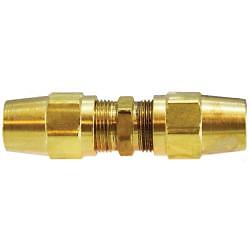 Midland Industries 38180 Union, 3/8 in Tube OD x 3/8 in Tube OD, Brass, 2 Pack - Picture 1 of 1