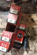 5 Matched NOS RCA 6K7 Vacuum Tubes - New Old Stock, 
