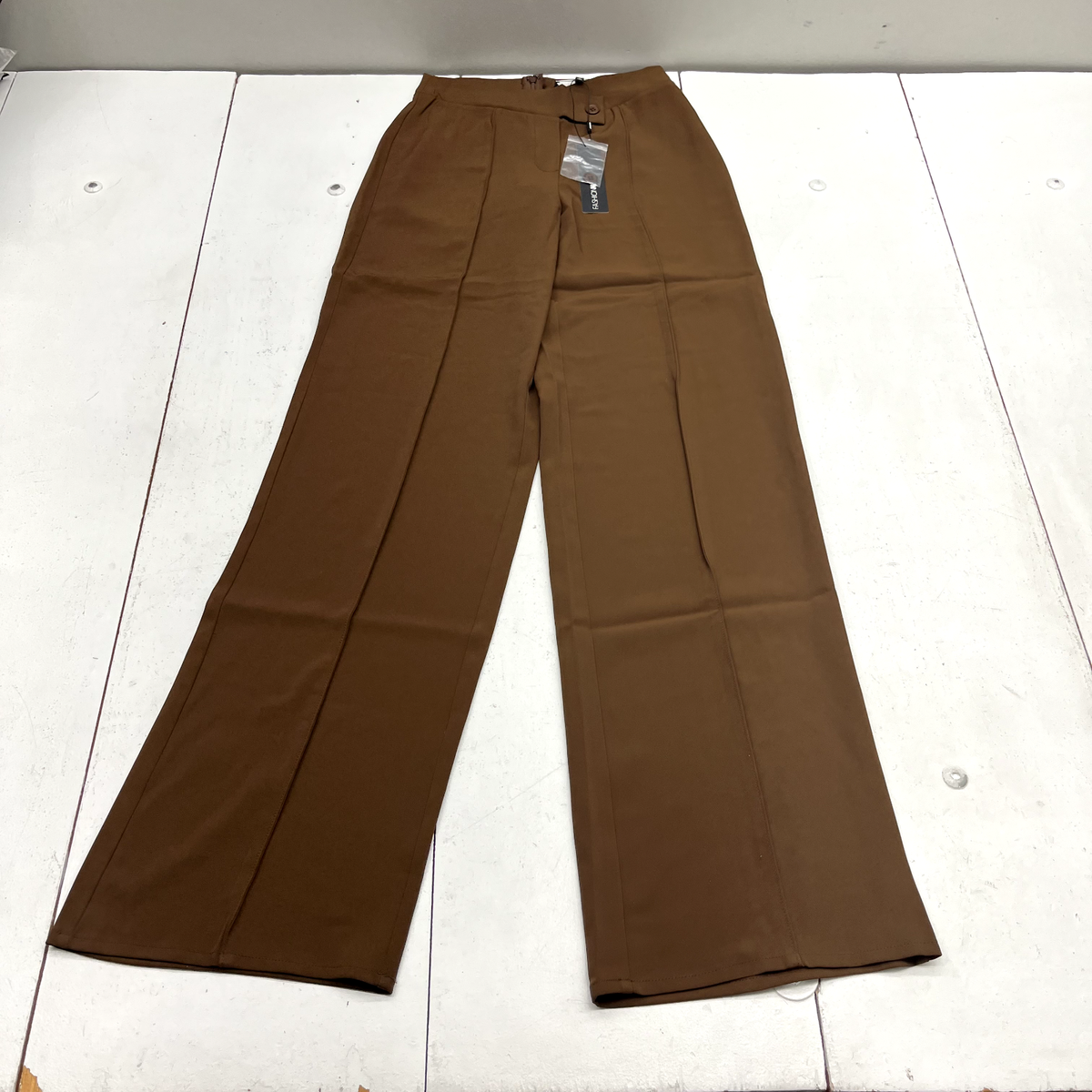 Fashion Nova Brown Wide Leg Dress Pants Women's Size X-Small NEW | eBay