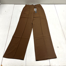 Fashion Nova Brown Wide Leg Dress Pants Women's Size X-Small NEW