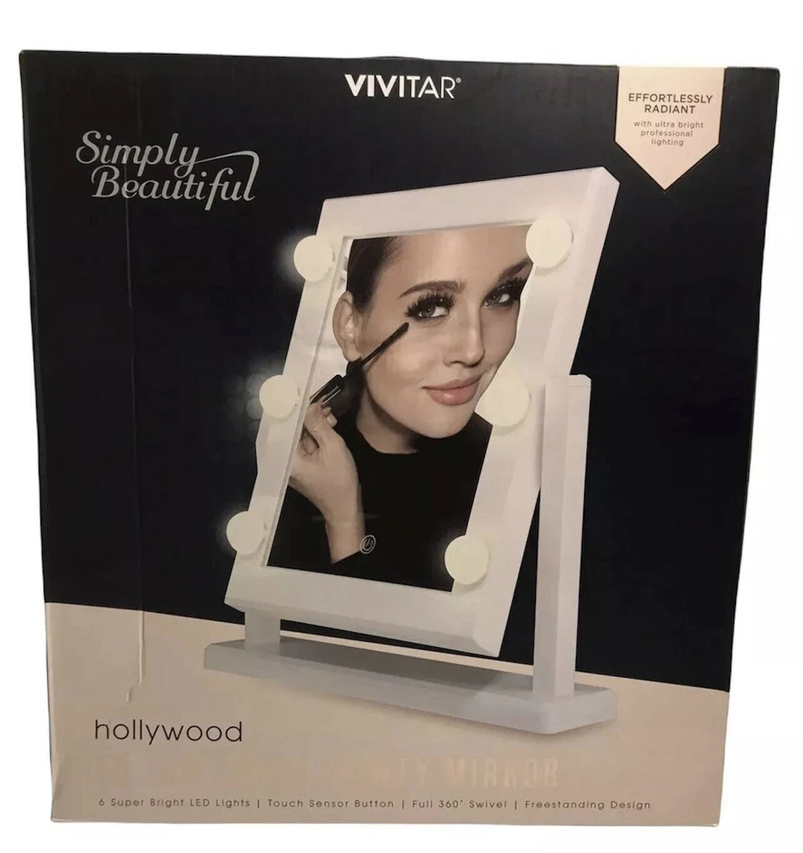 Vivitar Simply Beautiful Hollywood 1 X Led Large Vanity Mirror eBay