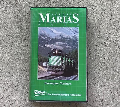 Pentrex Across Marias Pass VHS Burlington Northern Railroad Train Video OOP HTF