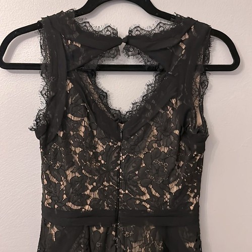 Vestido para mujer Heartloom de encaje negro nude sin mangas XS NUEVO CON ETIQUETAS - Imagen 4 de 7