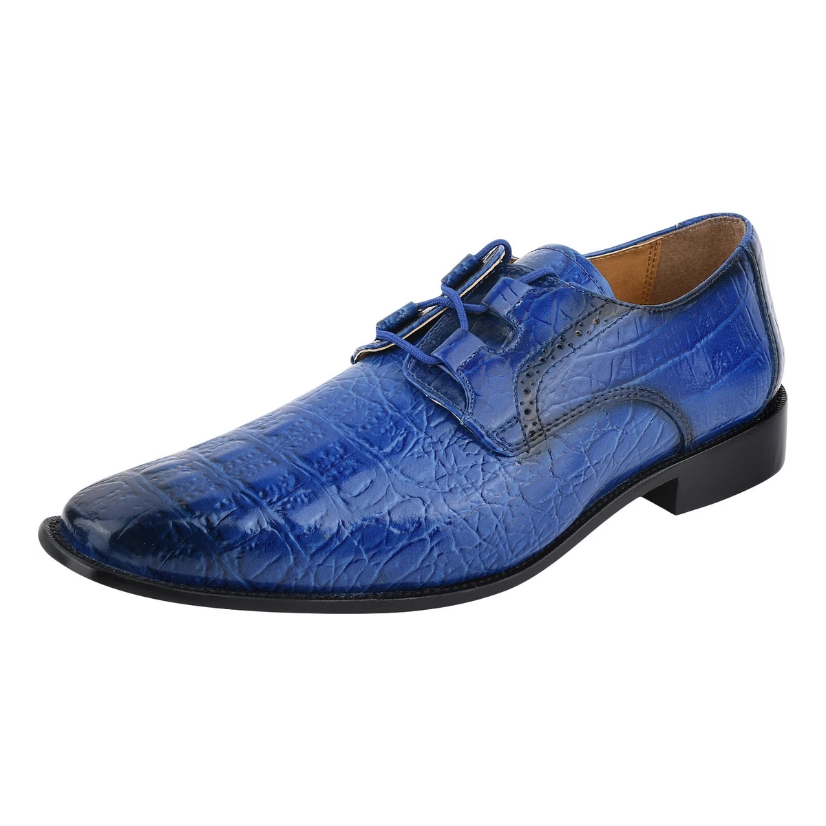 princess polly baby blue dress Blue Leather Upper Dress Shoes for Men for Sale