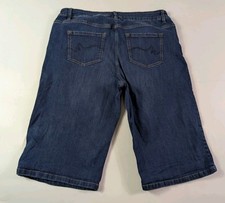 Next The Knee Short Mid Rise Stretch Denim Shorts Size 18 Waist 38in