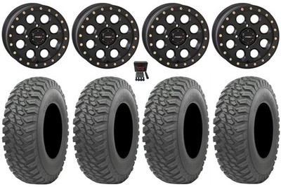 System 3 SB-7 15'' Wheels Bk (4+3) 33'' Mongrel SQ Tires RZR XP 1000 / PRO XP