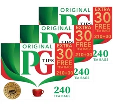 PG Tips 240 Original Pyramid Tea Bags from Great Britain