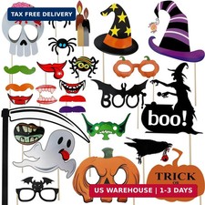 Halloween Photo Booth Props 27 Pcs for Halloween Decorations