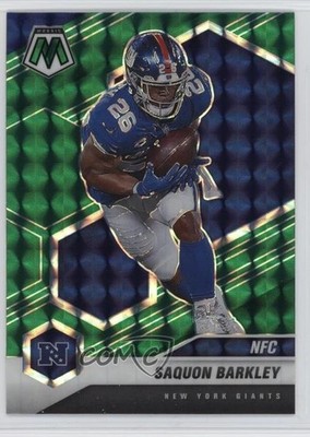 2021 Panini Mosaic Variations NFC Green Mosaic Prizm Saquon Barkley #211 1m9t