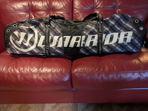 Große schwarz grau weiß Warrior Lacrosse Baseball Hockey Ausrüstung 40" Seesack