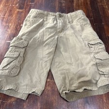 Lee Cargo Pocket Shorts Boys Sz 10 Regular Adjustable Waist Khaki