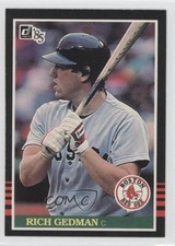 1985 Donruss Rich Gedman #457 0o4