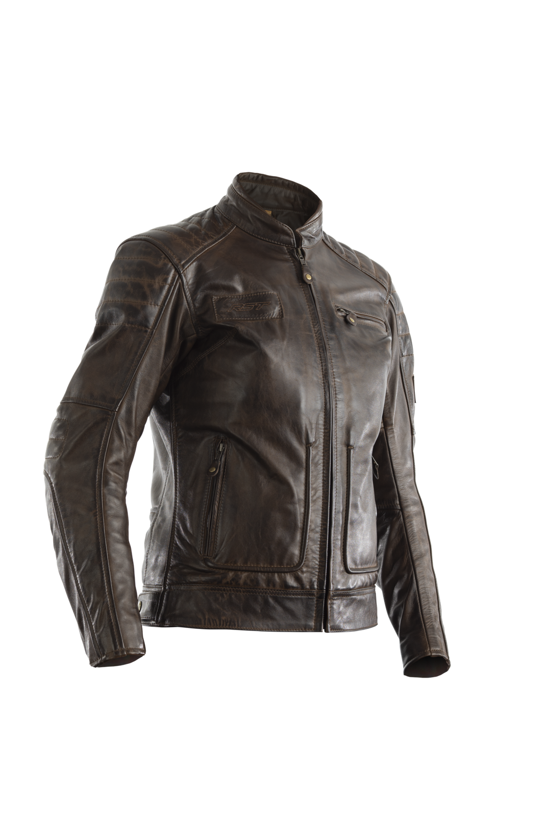 RST Roadster II Ladies Brown Retro Urban Touring Vintage Leather Motorcycle J...