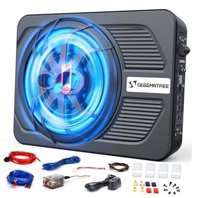 1000w Slim Under Seat Subwoofers with Amp,Car Subwoofer amp with Ambient 