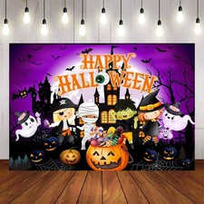 Halloween Backdrops 7x5 Ft Spooky Night Horror Party Photo Background Prop