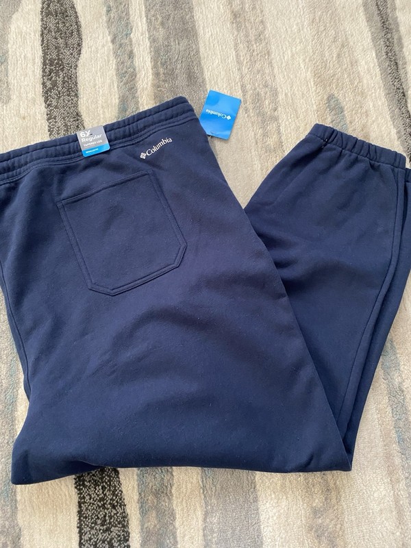 NWT COLUMBIA REGULAR FIT TAPERED LEG NAVY SWEATPANTS JOGGERS PANTS SIZE 6X