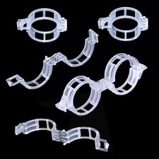 120Pcs Plant Support Clips, Plastic Trellis Clips for White