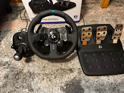 Logitech G923 Lenkrad + Driving Force Shifter | PS5 / PS4 / PC | Wie neu | OVP