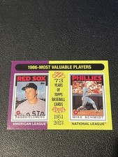 2024 Topps Heritage - MVP Roger Clemens, Mike Schmidt #197