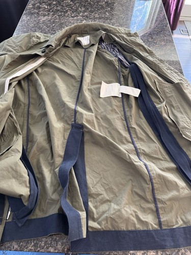 Sacai Men's Green Coat Trench Coat, Bugs & Birds. Unique Size 3 Large - Picture 5 of 18