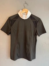 EQUISITE ELEMENTS OF STYLE BELLA SHIRT JET BLACK EQUESTRIAN RIDING CHOOSE SIZE