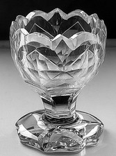 ANTIQUE GEORGIAN GLASS SALT  MONTEITH DESIGN ANGLO IRISH c.1780