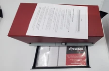 DISCGEAR SELECTOR 100e Maroon Red 100 Disc CD DVD Storage with BOX