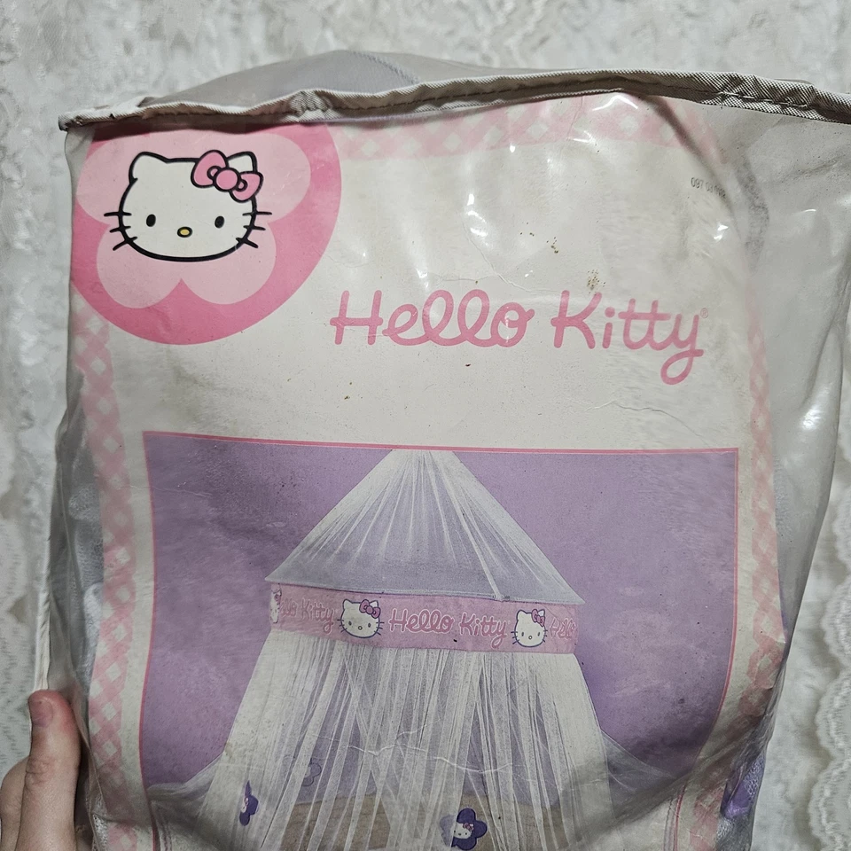 2004 Sanrio Hello Kitty Dream Net Bed Canopy NEW Princess Room Decor Rare - Image 3 of 4