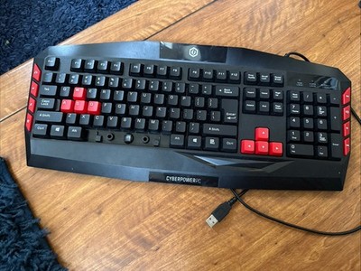 Cyberpower PC Gaming Keyboard Multimedia Gaming USB Keyboard Missing Space Bar