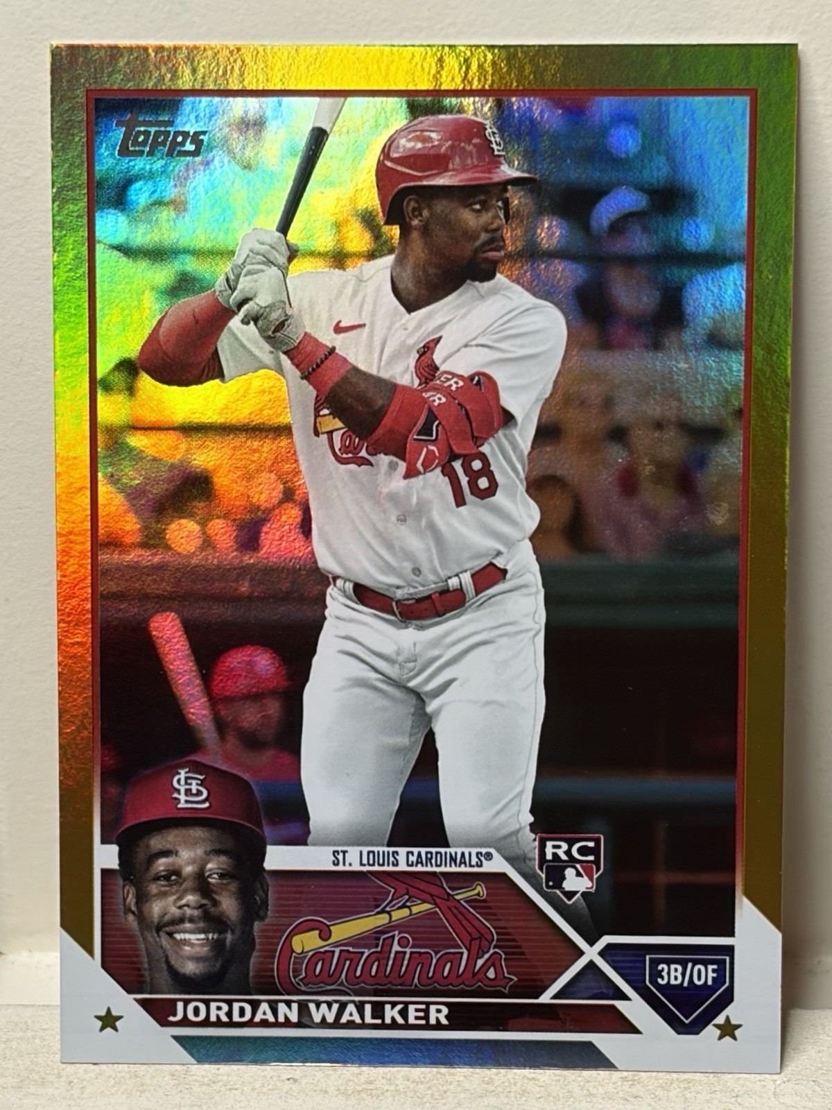 Jordan Walker 2023 Topps Series 2 Gold Foil Rookie #344 RC