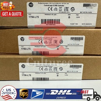 New Factory Sealed AB 1756-L75 Series B Control Logix5575 Controller PLC 32MB