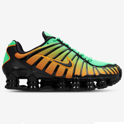 Nike Shox TL Shoes in Black / Green and Orange Trainers | eBay