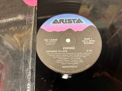 EXPOSE EXPOSED TO LOVE 12'' 1985 ARISTA ADI-9426 SYNTH POP