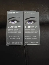 2 Pc Lumify Redness Reliever Eye Drops 0.08oz (2.5ml) (B1)