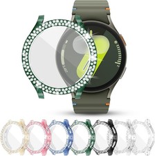 7-Pack Glitter Bumper Bling Case  Screen Protector for Samsung Galaxy Watch 7 4