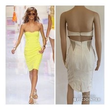 VERSACE VINTAGE RUNWAY SS/2004 BUSTIER DRESS SIZE IT 40