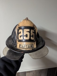 Vintage Leather Fire Helmet NYFD