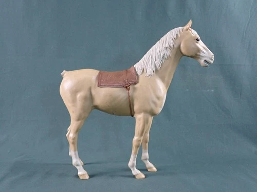 VINTAGE JOHNNY WEST ACTION FIGURE HORSE THUNDERBOLT PALOMINO MARX