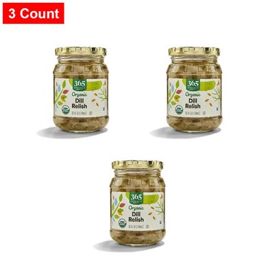 365 By WFM, Organic Dill Relish, 10 Oz - 3 Count