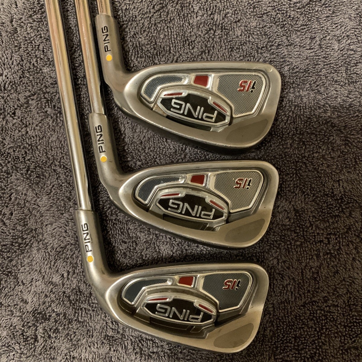 Ping Yellow Dot i15 Iron Set With Dynamic Gold S300 Stiff