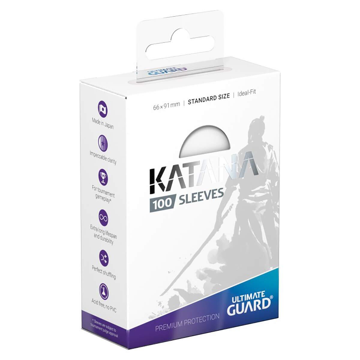 KATANA 100スリーブ 5パック Ultimate Guard Katana Standard Size Clear Card Sleeves 100 pack
